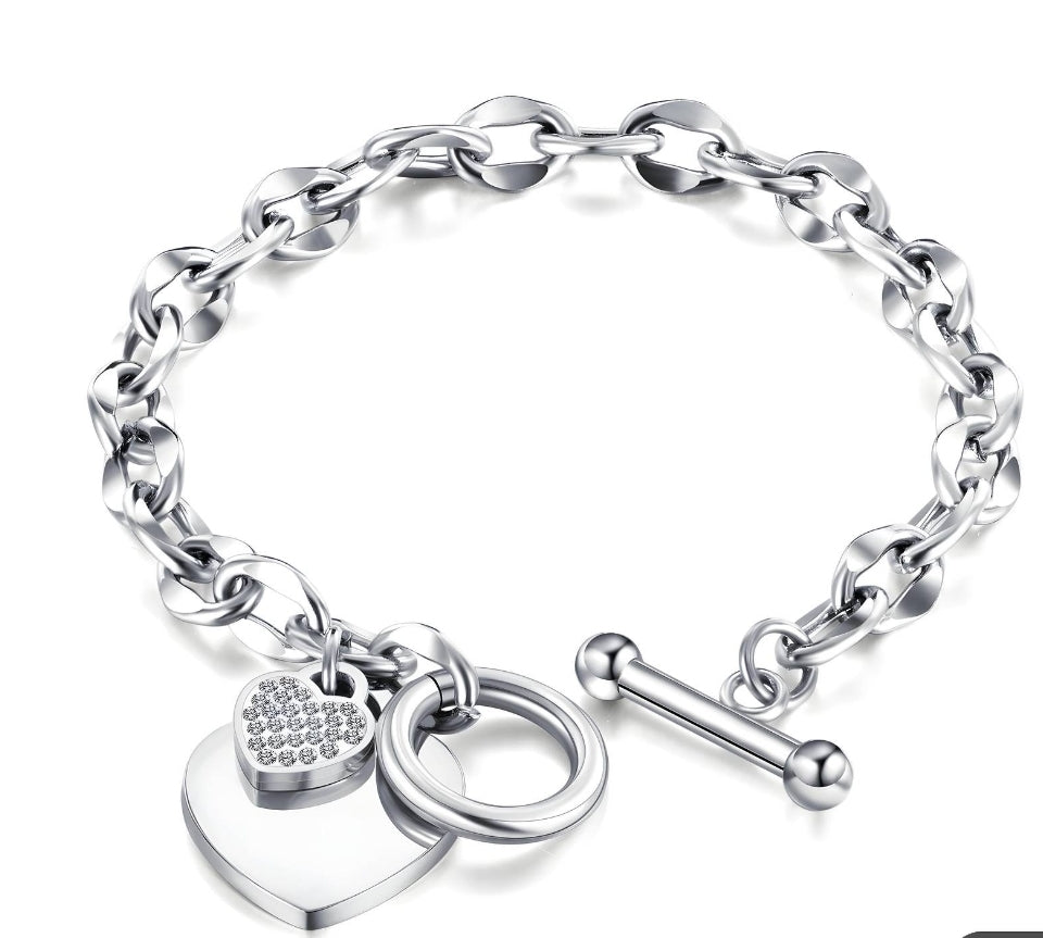 "Heart" Bracelet, Stainless Steel
Item# 88243-0