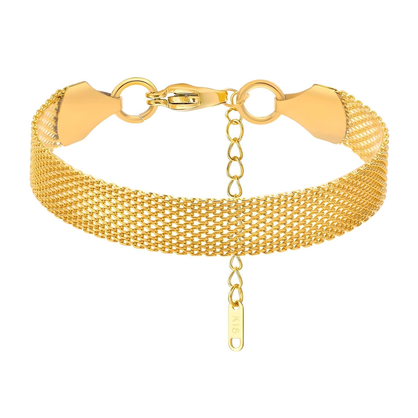 Bracelet, 18K Gold Plated Steel Item# 87300-0