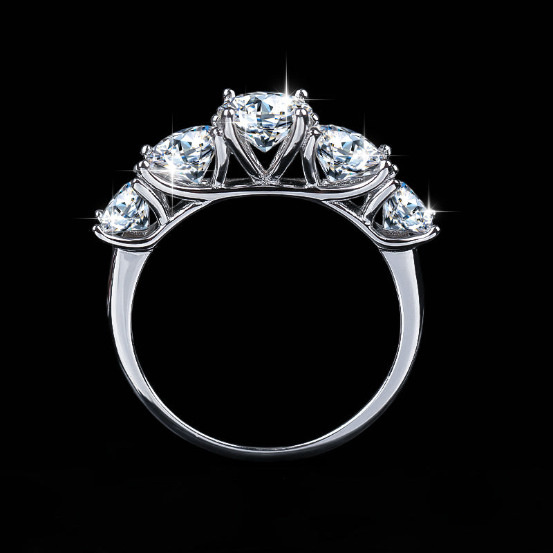 Luxury S925 Sterling Silver VVS1 D Color 3.6CT Moissanite Ring for women Item#1207