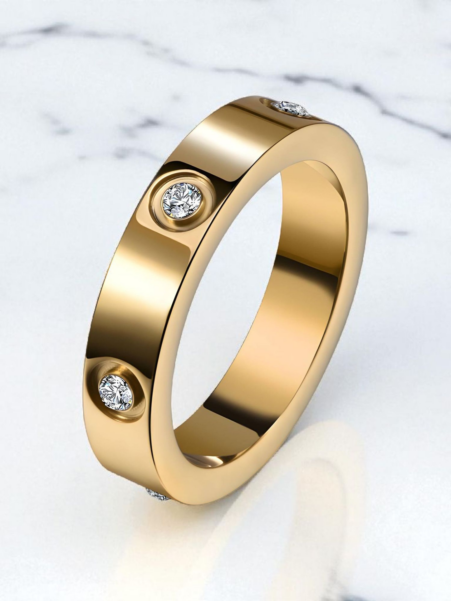 Ring, 18K Gold Plated Steel
ITEM# 87733-0, Size 7