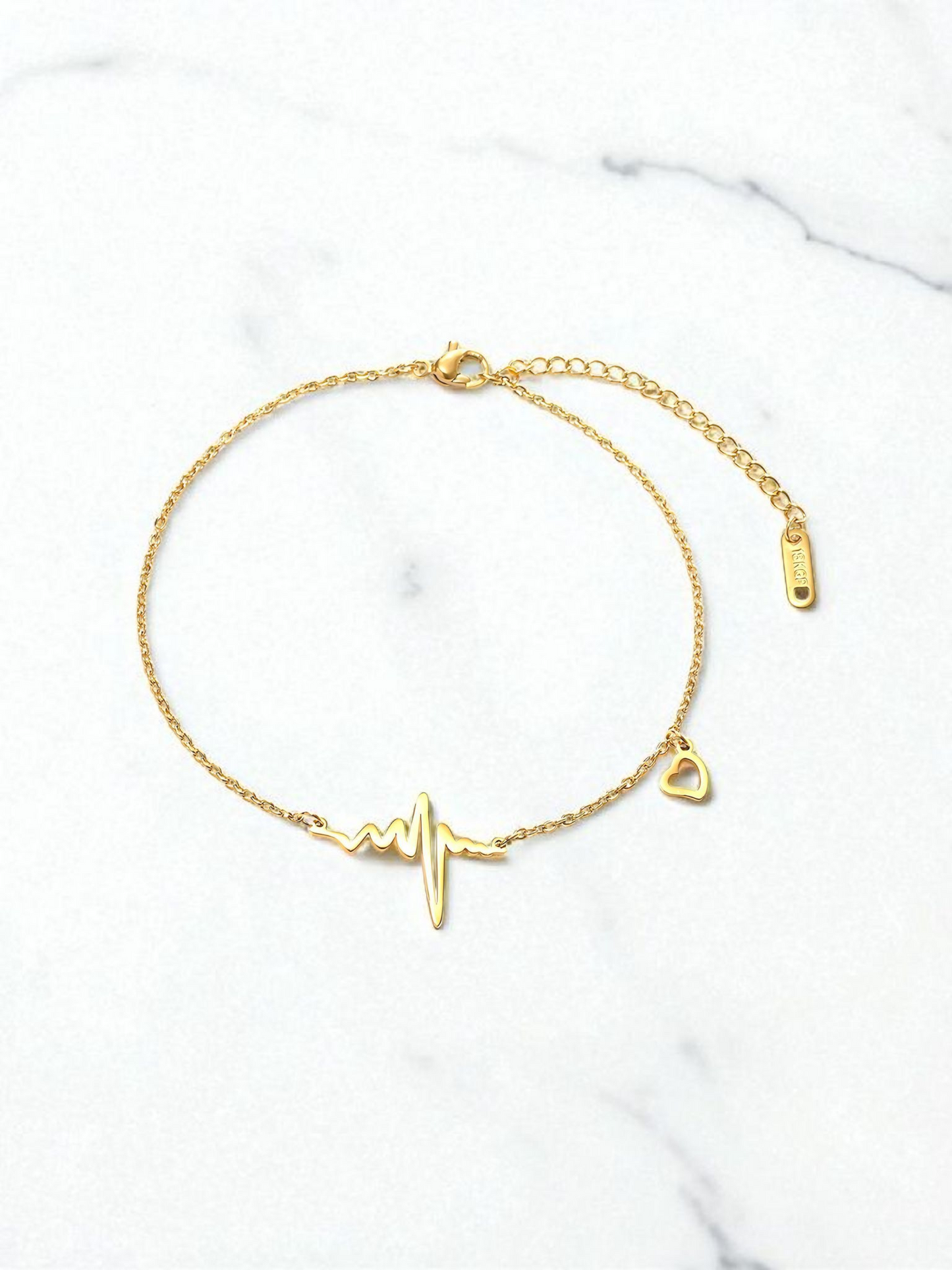 "Hearts" Bracelet, 18K Gold Plated Steel item#87318-0