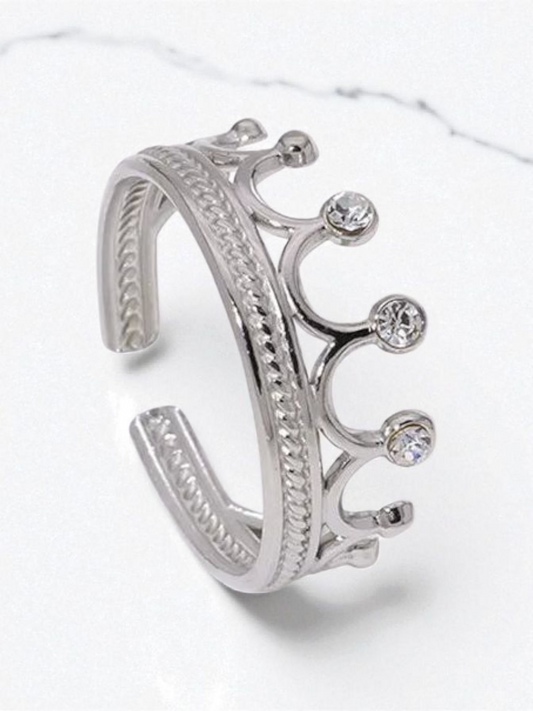 Silver Crown Ring