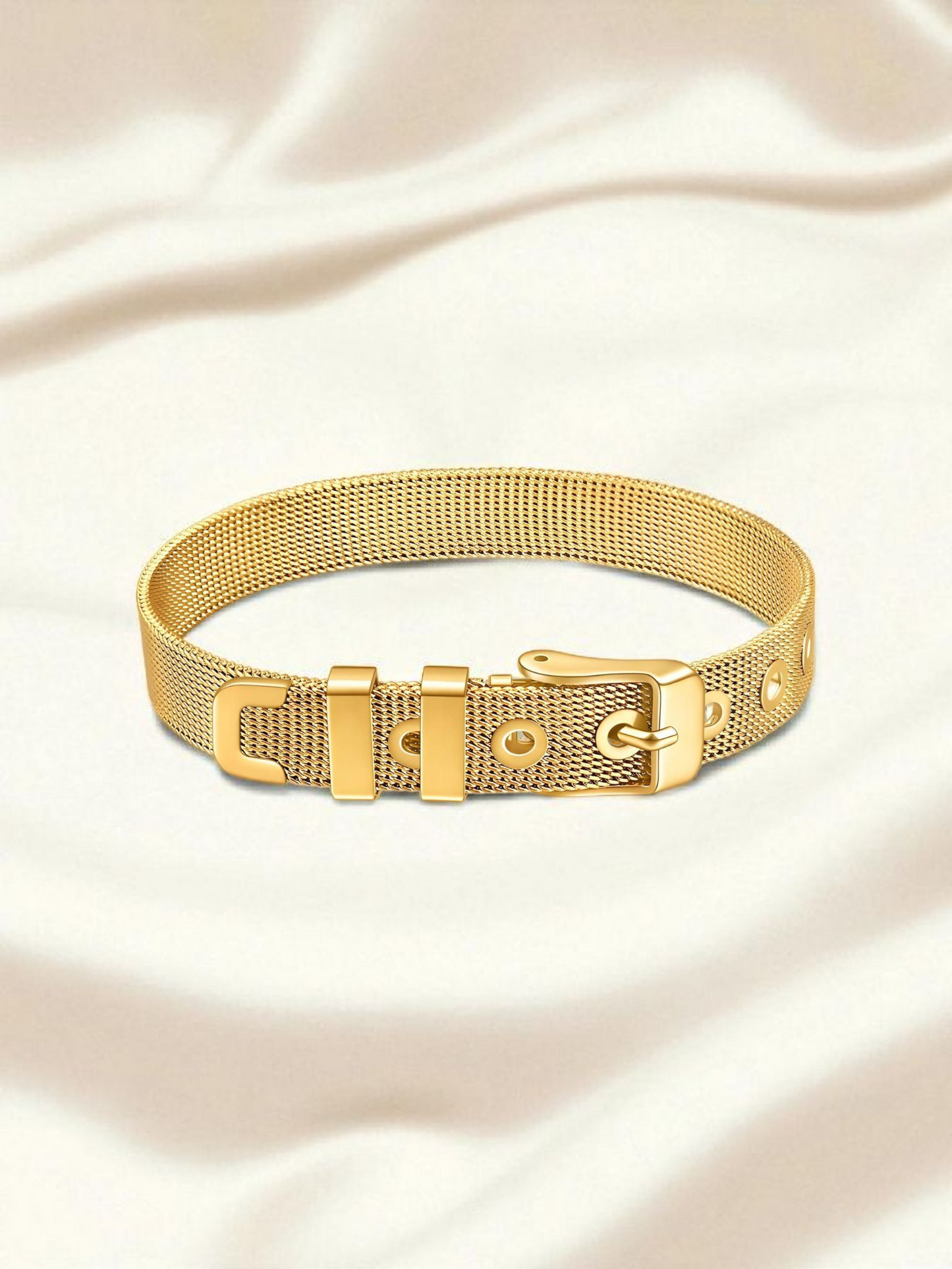 Bracelet, 18K Gold Plated Steel Item# 87418-0