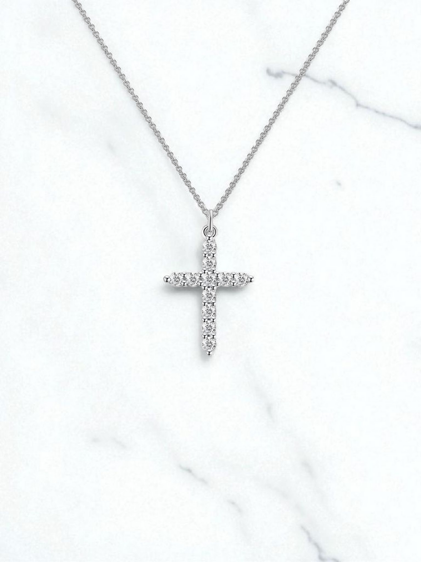 "Crosses" Necklace, Stainless Steel 87701-0
