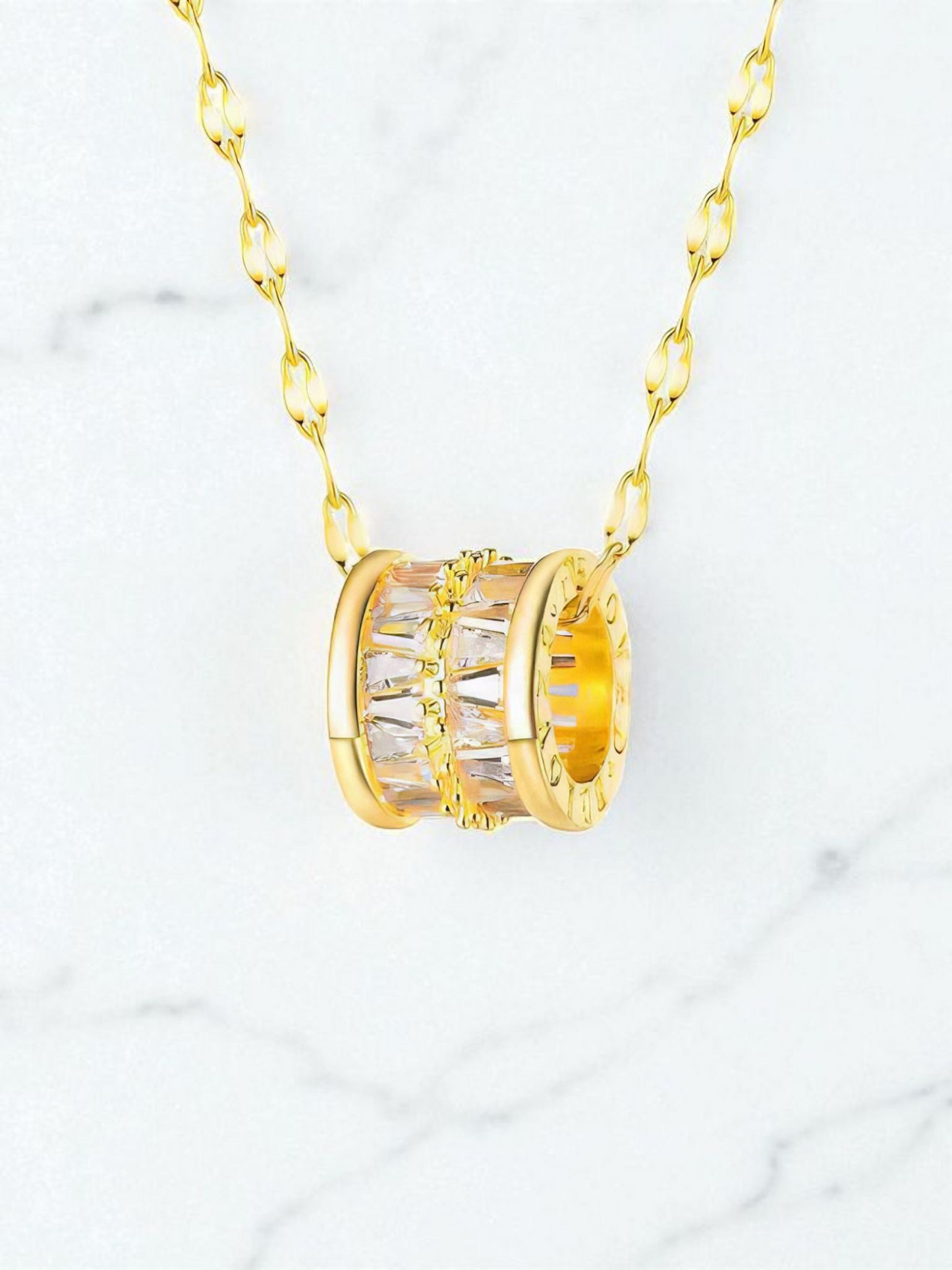 Necklace, 18K Gold Plated Steel Item# 87356-0