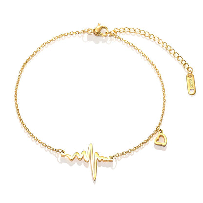 "Hearts" Bracelet, 18K Gold Plated Steel item#87318-0