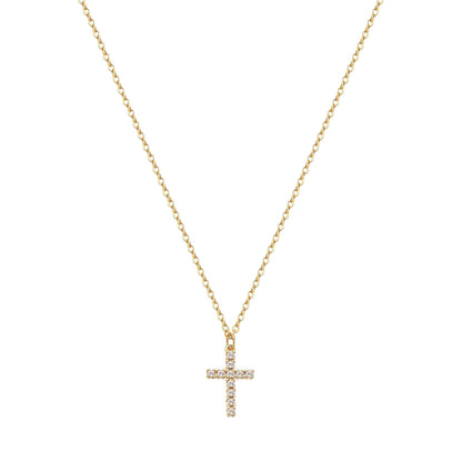 "Crosses" Necklace, 18K Gold Plated Steel 88465-0