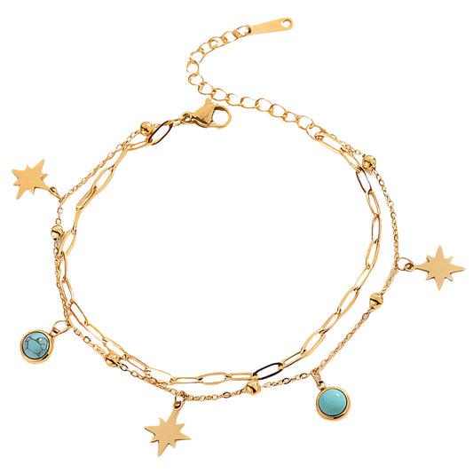 "Stars" Bracelet, 18K Gold Plated Steel Item# 90458-0