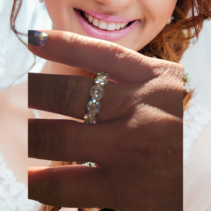 Hot Sale Classic 5mm 0.5CT Item# 1201 Moissanite Eternity Band Tennis Ring for women