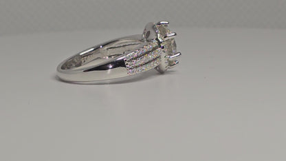 Fine Jewelry Moissanite 2 ct round cut Diamond ring Item#2037