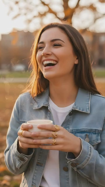 Geometric-Golden Leaf Ring -Item# NH42521643