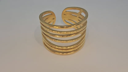 18k Gold Plated Geometric-Golden lines Rings-Item# NH42521639 $20.00