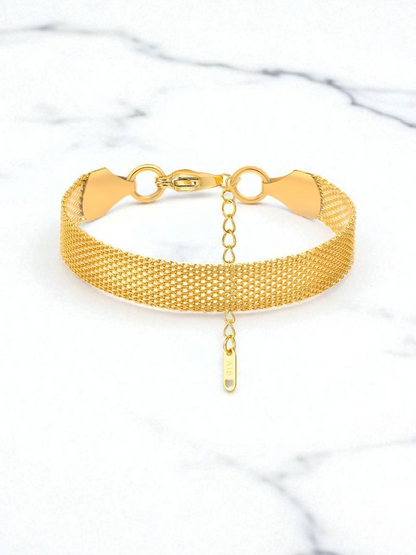 Bracelet, 18K Gold Plated Steel Item# 87300-0