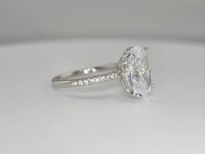 HighQuality Oval Silver color ring, engagement or fashion Item#F1818 $39.99