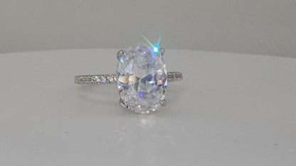 HighQuality Oval Silver color ring, engagement or fashion Item#F1818 $39.99