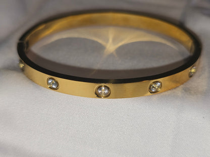 18k Gold Plated bangles Stainless steel Item# 001