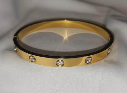 18k Gold Plated bangles Stainless steel Item# 001