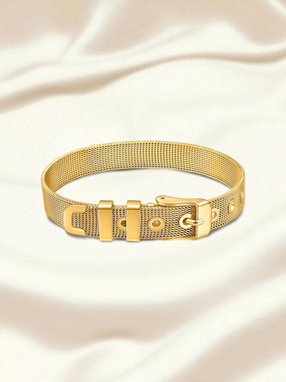 Bracelet, 18K Gold Plated Steel Item# 87418-0