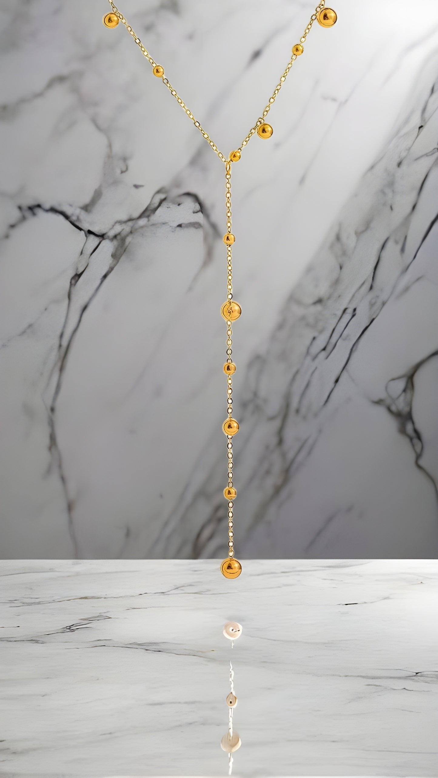 Necklace, 18K Gold Plated Steel Item# 87744-0