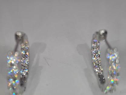 Moissanite Diamond earrings Item#E0654  $99
