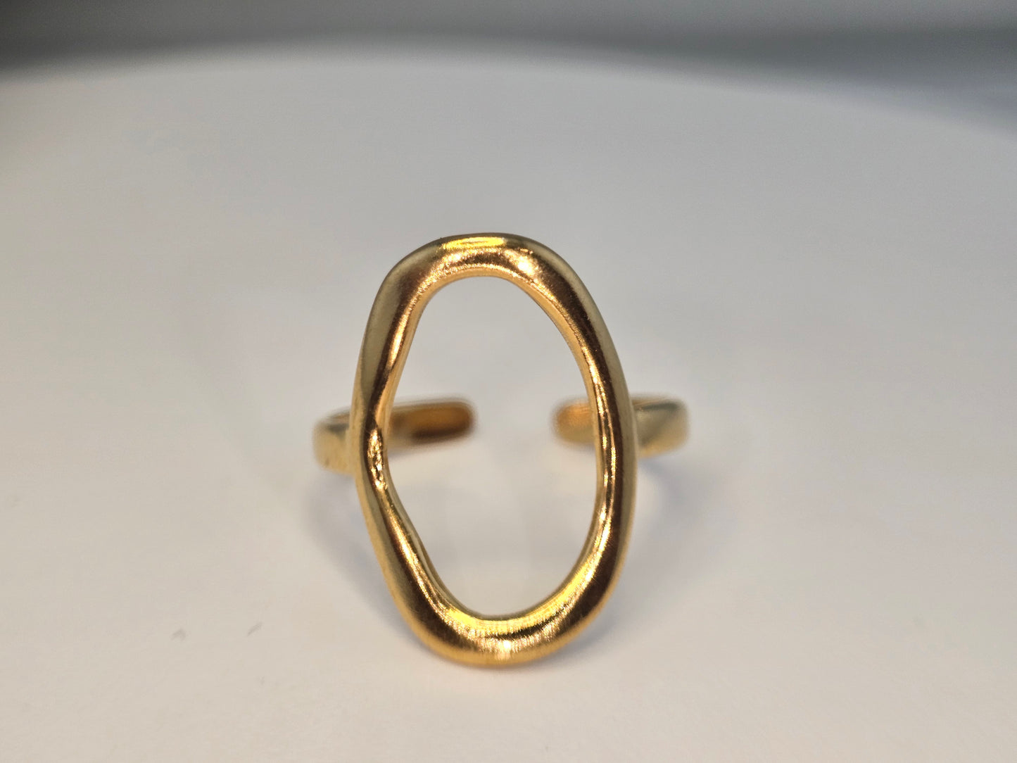 18k Gold Plated Golden Oval Ring. ITEM# NH42521645  $20.00