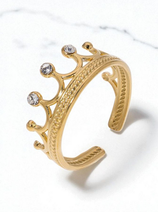 Geometric Gold Crown ring Item# NH37194648