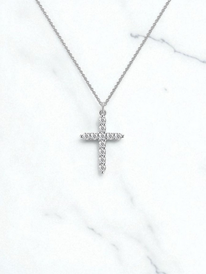 "Crosses" Necklace, Stainless Steel 87701-0