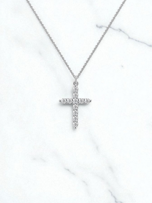 "Crosses" Necklace, Stainless Steel 87701-0