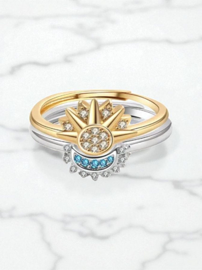 Copper 18K Gold Plated Inlay Sun Moon Item# NH43213815