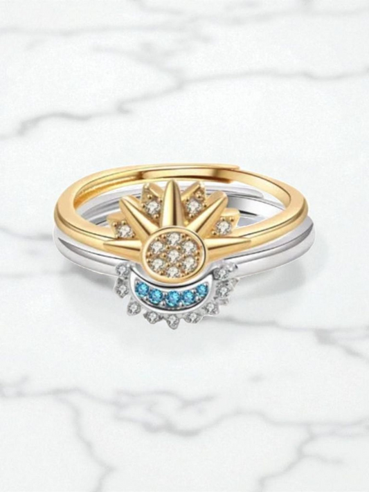 Copper 18K Gold Plated Inlay Sun Moon Item# NH43213815