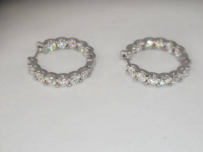 Moissanite Diamond earrings Item#E0654  $99
