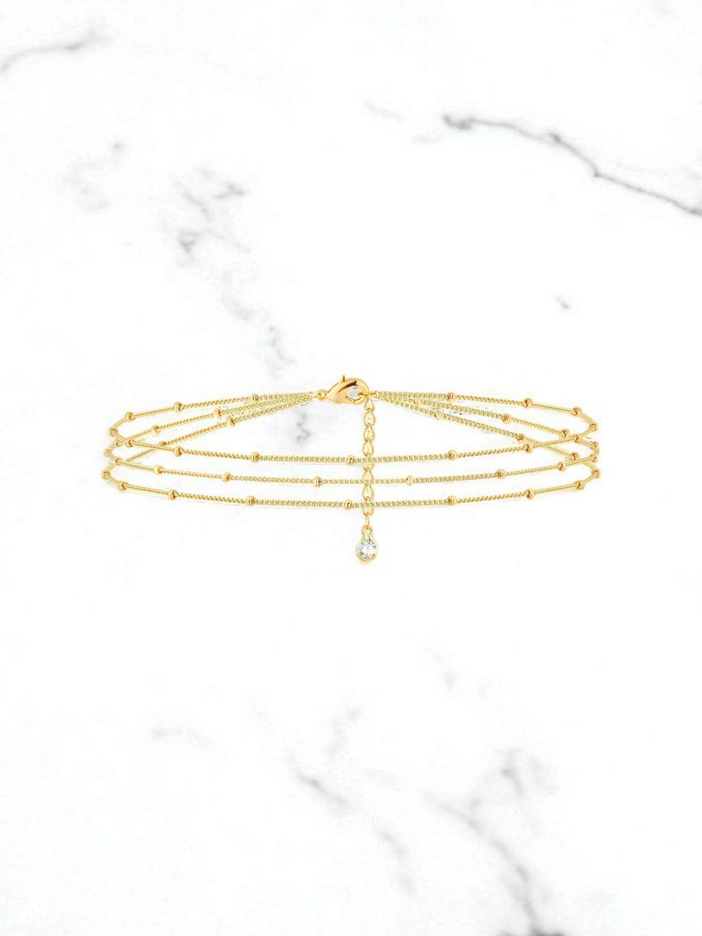Bracelet, 18K Gold Plated Steel 87140-0