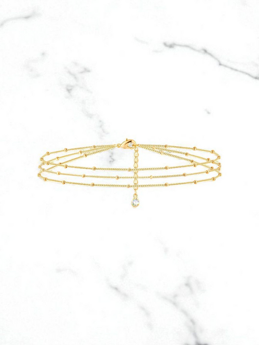 Bracelet, 18K Gold Plated Steel 87140-0