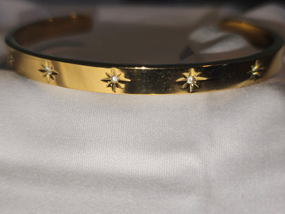 18k Gold open bangles Item#KSD0013 $30