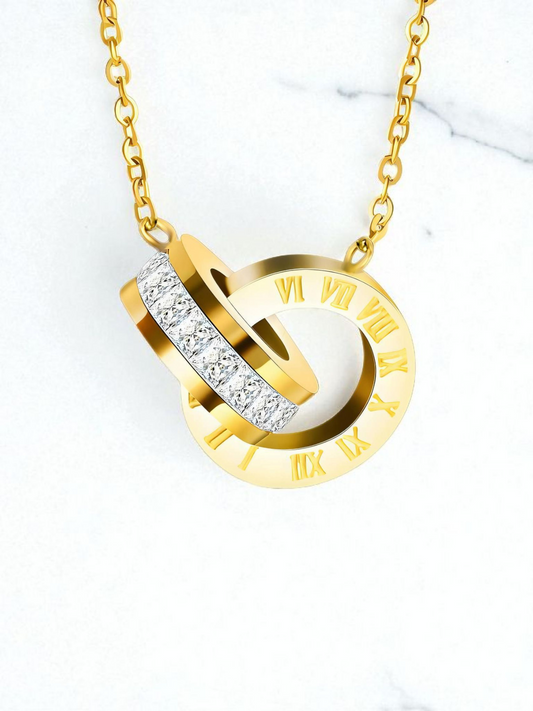 Necklace, 18K Gold Plated Steel  item# 87703-0