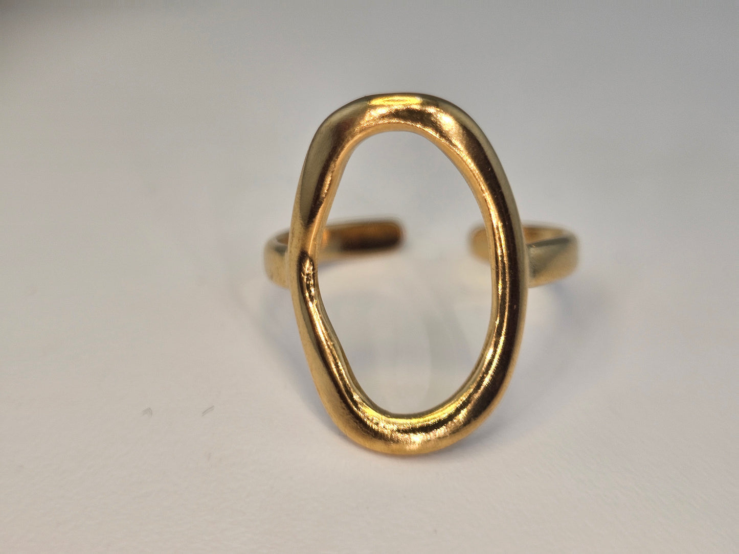 18k Gold Plated Golden Oval Ring. ITEM# NH42521645  $20.00