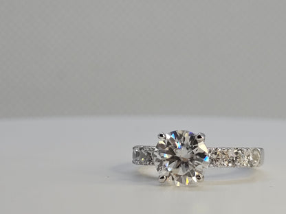 Ladies Premium Round bright 2 CT VVs1 D Color Item# JZ091