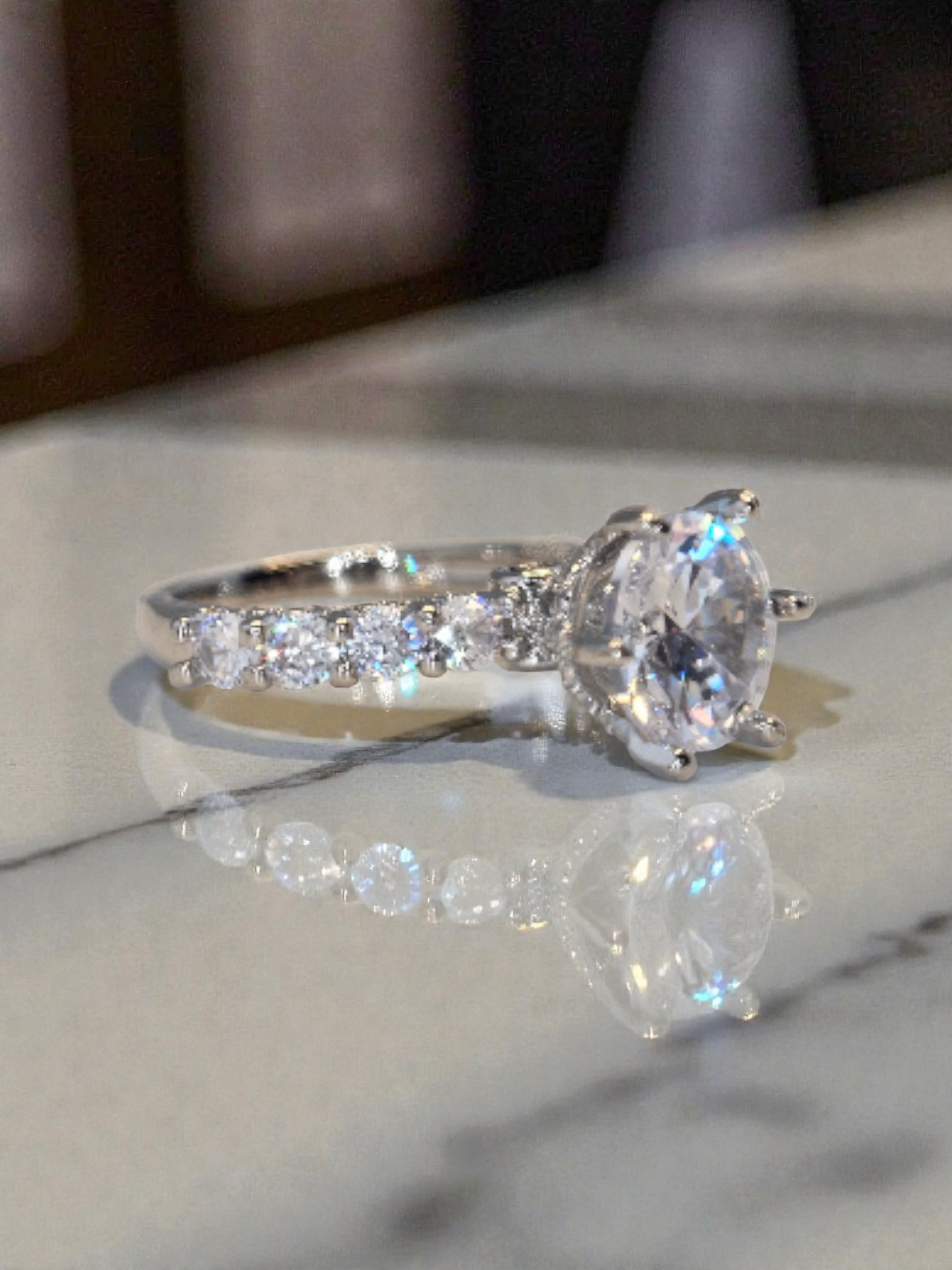 Ladies Premium Round bright 2 CT VVs1 D Color Item# JZ091