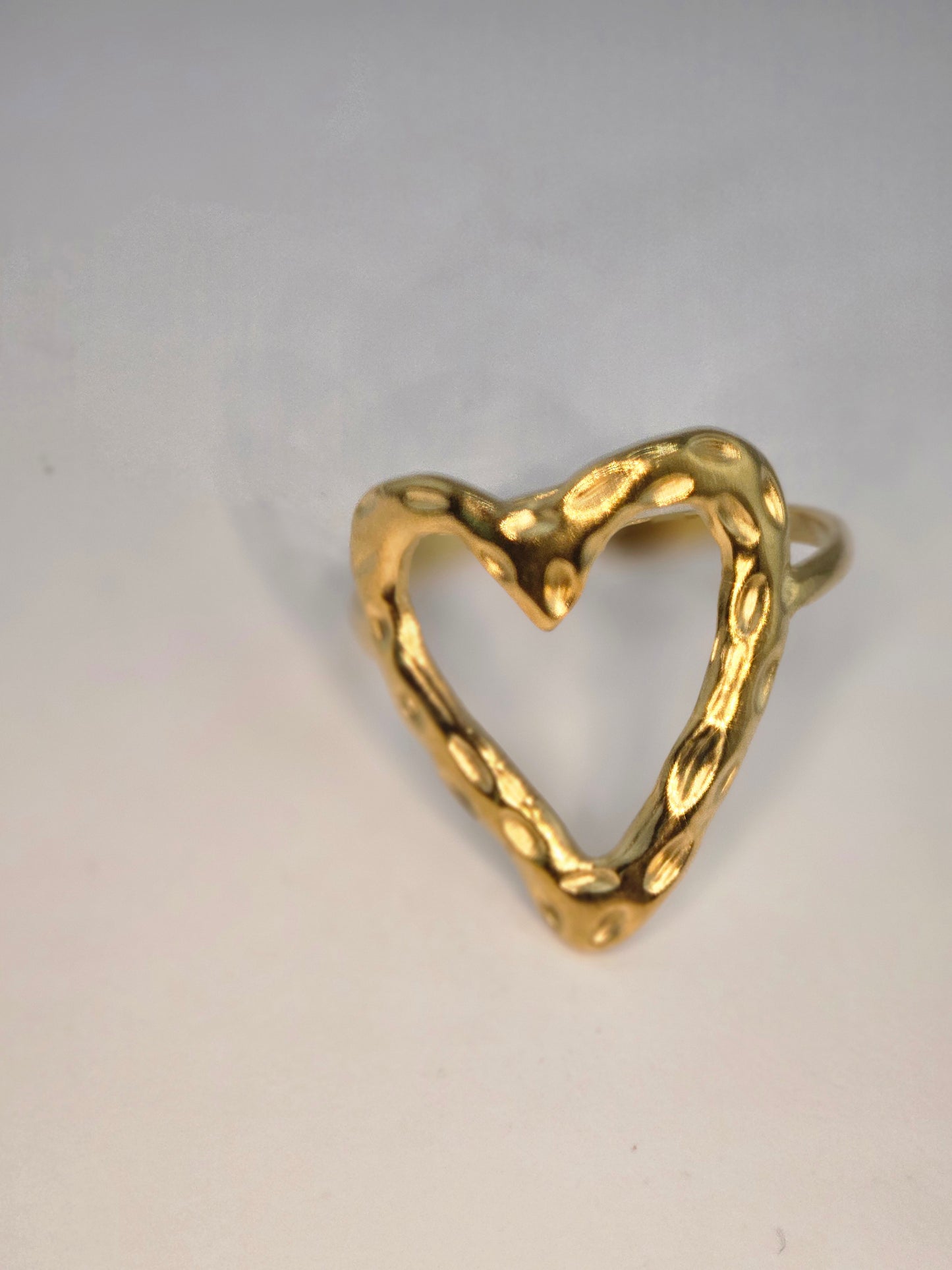 18k Gold plated Golden Love  Heart adjustable ring Item#NH42521633 $20