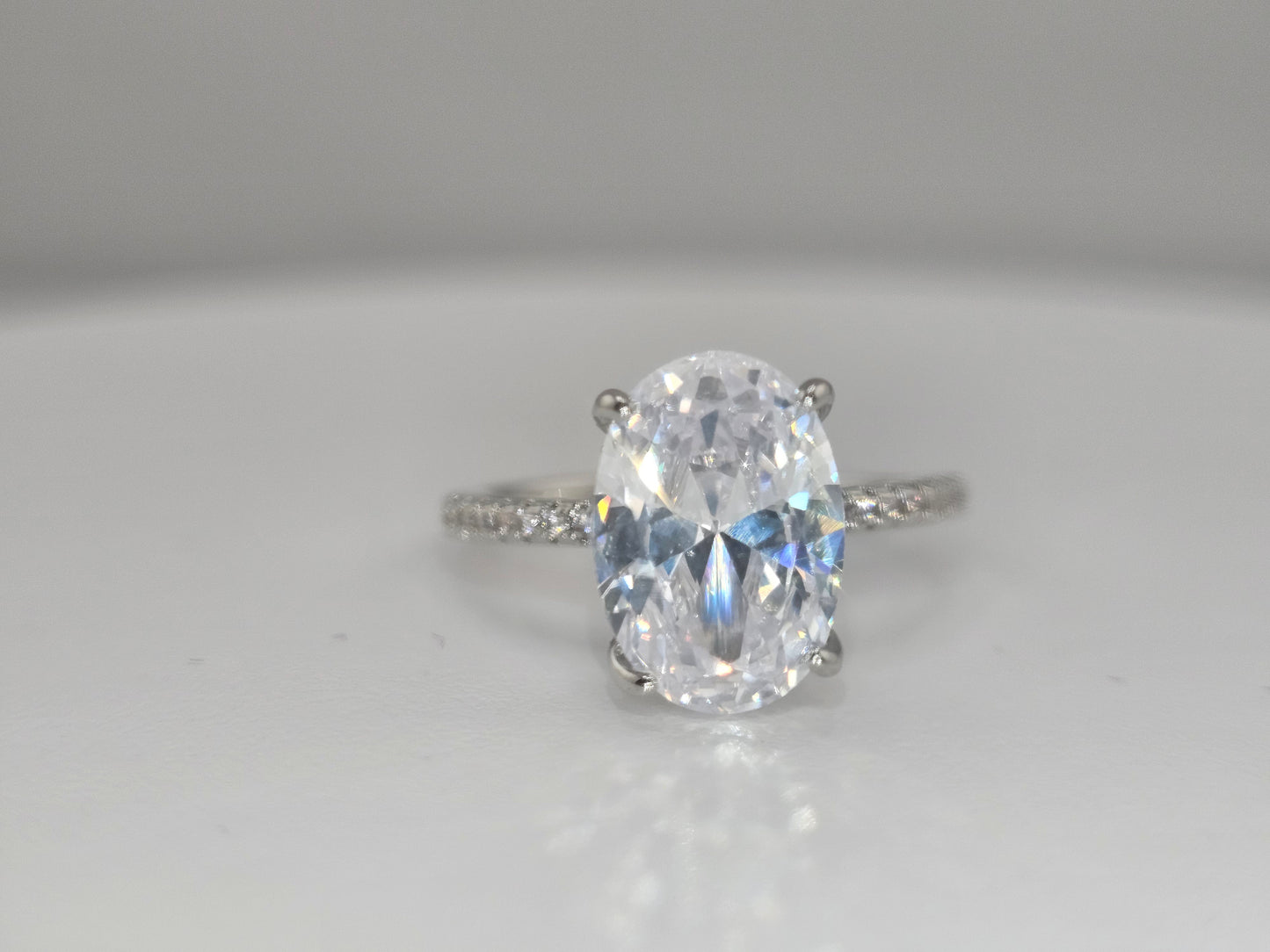 HighQuality Oval Silver color ring, engagement or fashion Item#F1818 $39.99