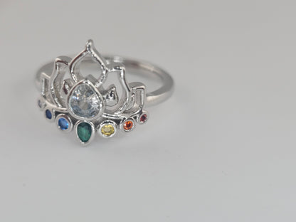 New Trendy Lotus Flower Ring Item# T0234 $16.00