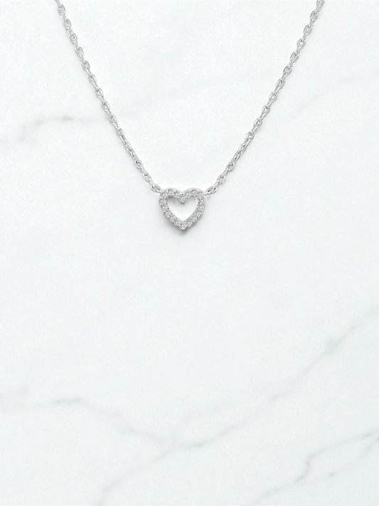 "Hearts" Necklace, Stainless Steel Item# 87696-0