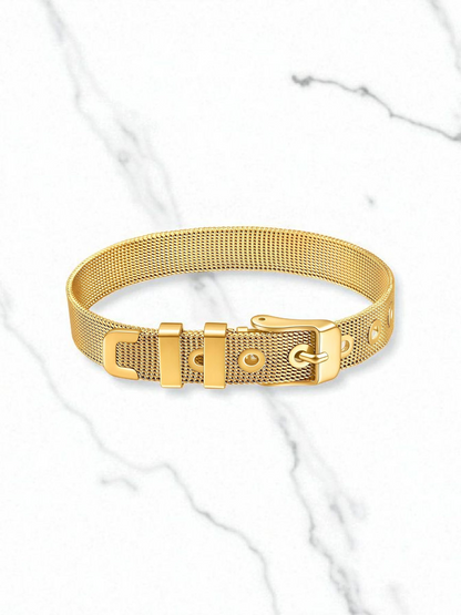 Bracelet, 18K Gold Plated Steel Item# 87418-0