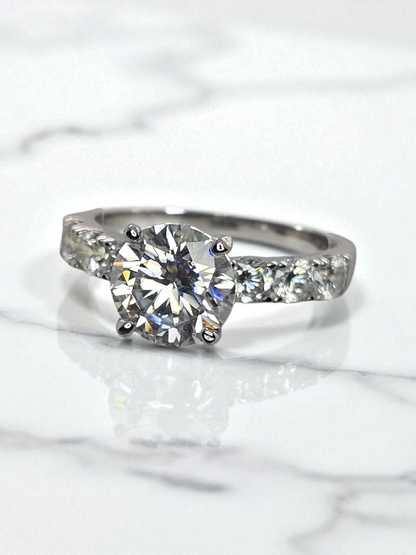 Ladies Premium Round bright 2 CT VVs1 D Color Item# JZ091